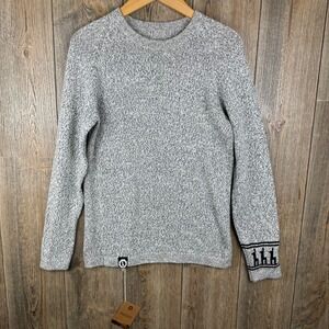 Paka The Costa Alpaca Crewneck Sweater Grey NWT Unisex Size XS $135 New